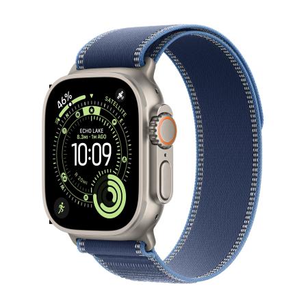Apple Watch Ultra 3 (2025) 49mm Natural Titanium Case with Black Ocean Band
