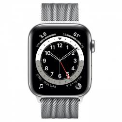 Apple Watch Series 6 40mm GPS+Cellular Graphite Stainless Steel Case with Graphite Milanese Loop