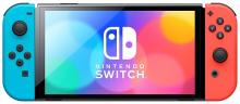 Игровая приставка Nintendo Switch (OLED model), неоновый синий/неоновый красный