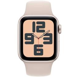 Умные часы Apple Watch SE 2023 GPS 44mm Starlight Aluminium Case with Starlight Sport Band