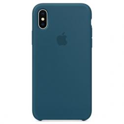 Чехол для iPhone X Силиконовый , цвет «космический синий»