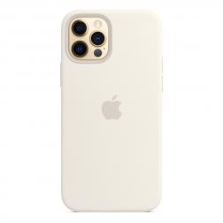 Силиконовый чехол MagSafe для iPhone 12 Pro/iPhone 12, белый цвет