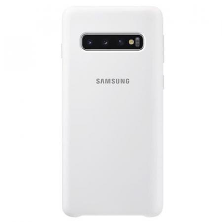 Чехол Samsung Silicone Cover для Galaxy S10 белый