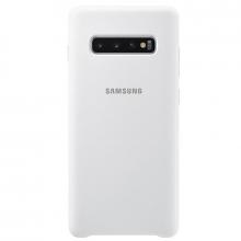 Чехол Samsung Silicone Cover для Galaxy S10 Plus белый