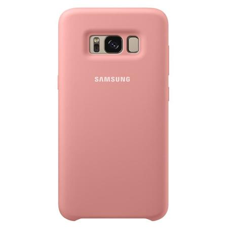 Чехол накладка Silicone coverSamsung S8 (Pink light)