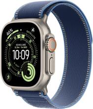 Apple Watch Ultra 3 (2025) 49mm Natural Titanium Case with Blue/Bright Blue Trail Loop Apple Watch Ultra 3 (2025) 49mm Natural Titanium Case with Blue/Bright Blue Trail Loop
